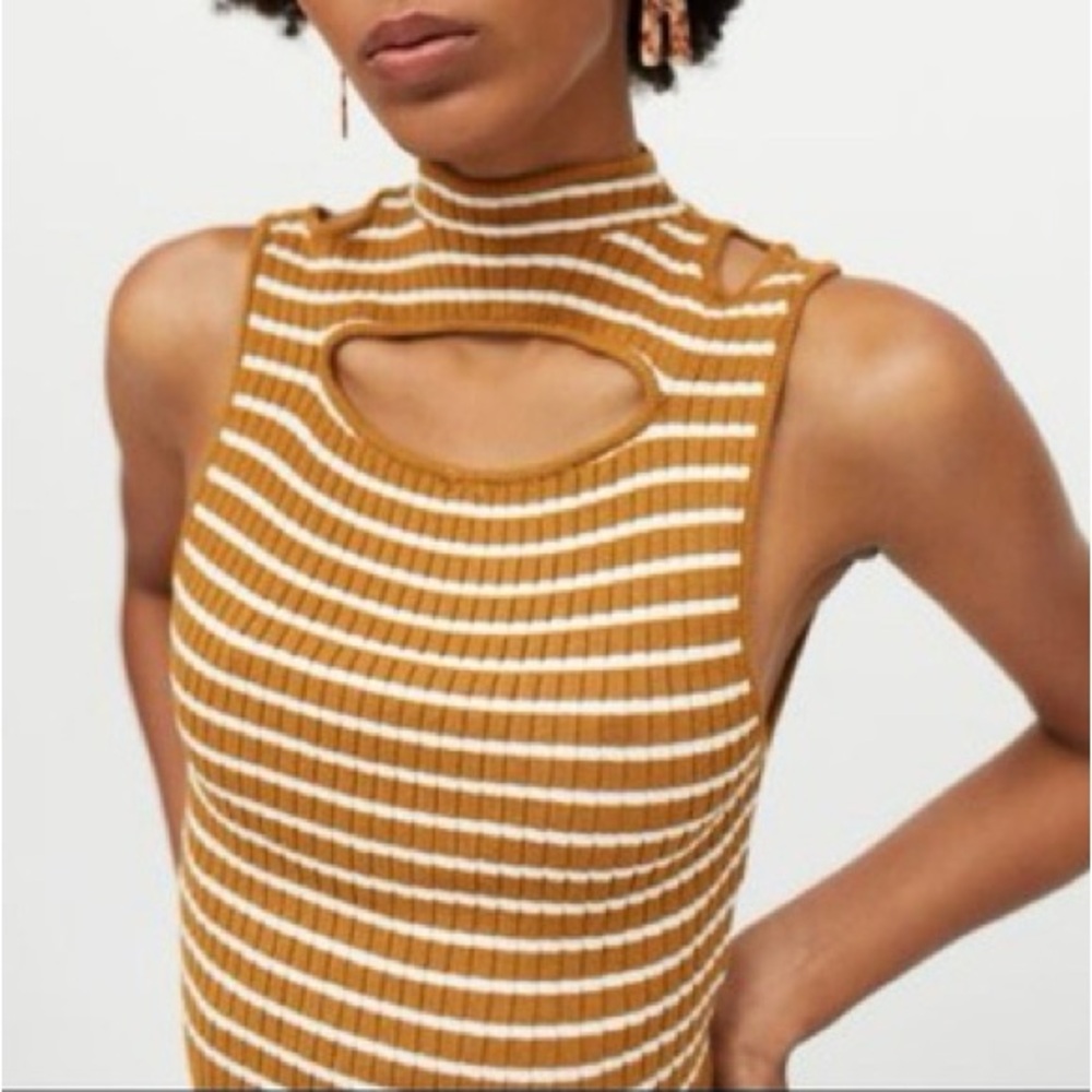 URBAN OUTFITTERS PARKER KEYHOLE SLEEVELESS SWEATER